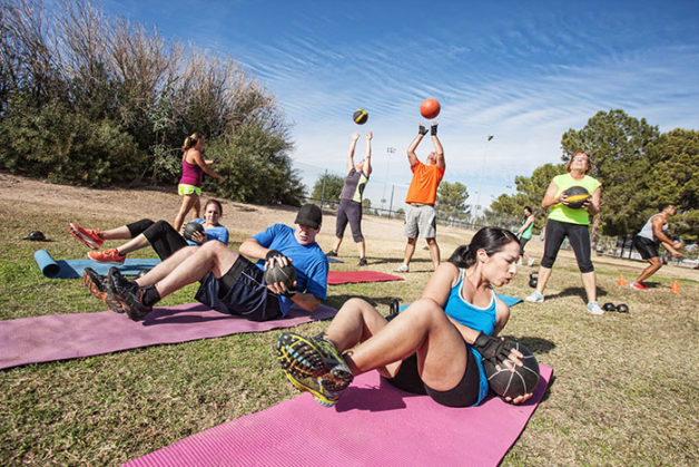 Software solution for outdoor bootcamp fitness class